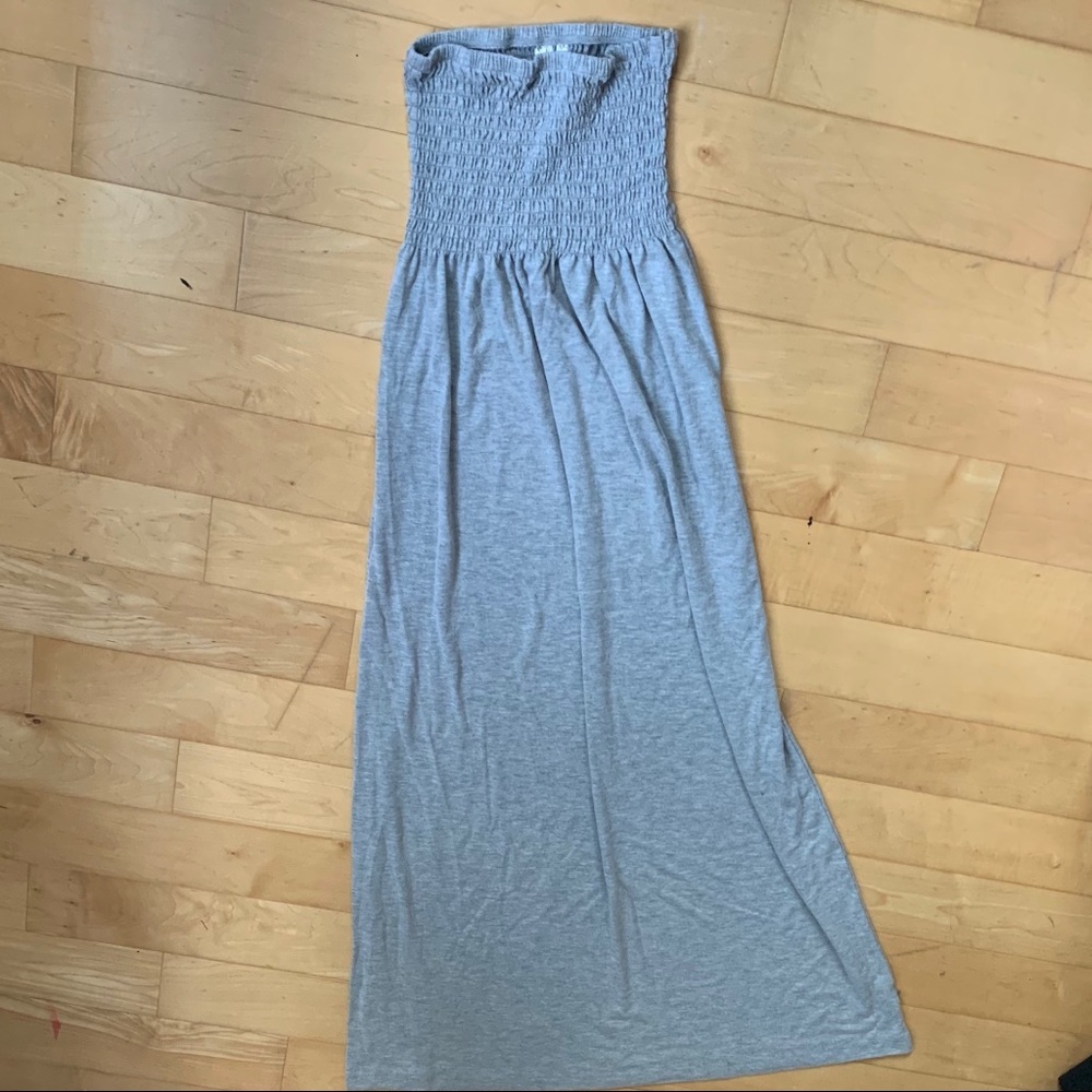 Feathers Strapless Dress